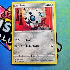 aron (109/198) - common — pokémon: chilling reign